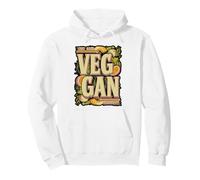 Bold Retro Vegan Lifestyle Statement Pullover Hoodie