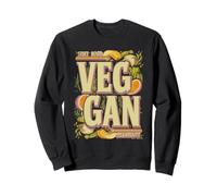 Bold Retro Vegan Lifestyle Statement Sweatshirt