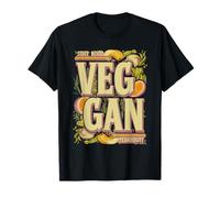 Bold Retro Vegan Lifestyle Statement T-Shirt