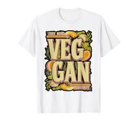 Bold Retro Vegan Lifestyle Statement T-Shirt