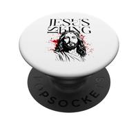 Bold Risen Jesus Christ Christian Street Wear Graphic Tee PopSockets Adhesive PopGrip