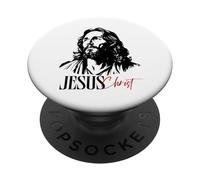 Bold Risen Jesus Christ Christian Street Wear Graphic Tee PopSockets Adhesive PopGrip