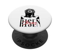 Bold Risen Jesus Christ Christian Street Wear Graphic Tee PopSockets Adhesive PopGrip
