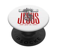 Bold Risen Jesus Christ Christian Street Wear Graphic Tee PopSockets Adhesive PopGrip