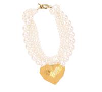 Bold Simulated Pearls Statement Necklace for Women Elegant for Parties and Gatherings Lightweight Comfortable Wear Versatile White Faux Pearls Multistrand Necklace for Any Outfit From Casual to Formal