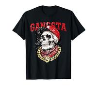 Bold Skull with Cap, Bandana, and Urban Style T-Shirt