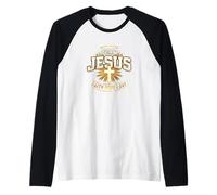 Bold Team Jesus Cross Faith Hope Love Raglan Baseball Tee