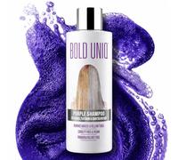 Bold Uniq Purple Shampoo for Blonde Hair - Toning Shampoo for Blonde, Platinum, Bleached, Grey, Ash, and Silver Hair - Eliminates Brassy, Yellow Tones - Vegan, Paraben & Sulphate Free - 237 ml/8 Fl Oz
