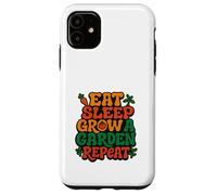 Bold Urban Plant Lover- Eat Sleep Grow A Garden Repeat Case for iPhone 11
