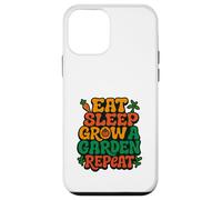 Bold Urban Plant Lover- Eat Sleep Grow A Garden Repeat Case for iPhone 12 mini