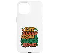Bold Urban Plant Lover- Eat Sleep Grow A Garden Repeat Case for iPhone 15
