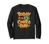 Bold Vivid Serpent Elegant Curled Venom Lovely Vibrant Cobra Long Sleeve T-Shirt