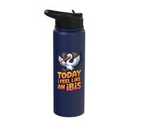 Bold Wading Glorious Bright Detailed Wild Fun Fantastic Ibis Stainless Steel Insulated Water Bottle