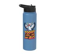 Bold Wading Glorious Bright Detailed Wild Fun Fantastic Ibis Stainless Steel Insulated Water Bottle