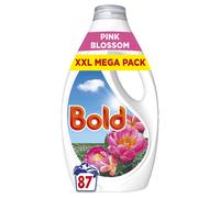 Bold Washing Liquid Laundry Detergent 87 Washes, 2.697l, Pink Blossom, Outdoor Freshness That Lasts And Lasts With Build In Stain Remover And Lenor