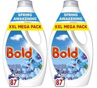 Bold Washing Liquid Laundry Detergent 87 Washes, 2.697l, Spring Awakening, Outdoor Freshness That Lasts And Lasts With Build In Stain Remover And Lenor Freshness (Pack of 2)
