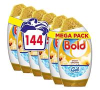 Bold Washing Liquid Laundry Detergent Gel, 144 Washes (840 ml x 6), Gold Orchid, Built In Lenor Freshness & Brilliant In A Cold Wash