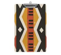 Bold Yellow Stripe A4 Acrylic Clipboard for Papers Writing Planner, Office Wall Mounted Large Capacity Organizer