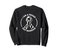 Bold Zebra Awareness Ribbon - I am a Proud EDS Warrior Sweatshirt