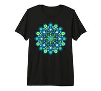 Bold Zen Mandala T-Shirt for Women - Intricate Dot Art Tee Premium T-Shirt