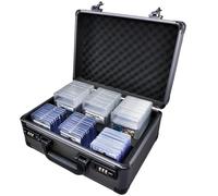 boldblox Graded Card Storage Box, Trading Cards Case Storage, Toploader Card Storage Cases for Sports Cards Storage, Baseball Cards Case for 99+ Slabs or 350+ Toploaders, Metal Grey