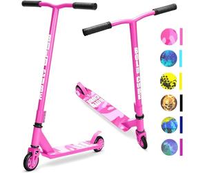 BOLDCUBE Beginner Stunt Scooter for Kids Ages 8-12, 6-12 Years - Lightweight Aluminium Deck, 360° Spin, 100mm ABEC 7 Wheels - Micro Crystallised Grip, Quad Bolt Clamp - 2.9kg Freestyle Kids Scooter