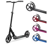 BOLDCUBE Big 2 Wheeler Charcoal | Scooter for Kids & Teens Ages 7+ Years | Play & Commute | Front Suspension Fit with 200MM Wheels | Height Adjustable 86 to 111 cm
