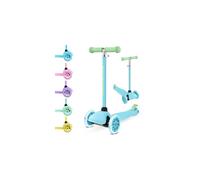 BOLDCUBE Teeny | 3 Wheel Blue Scooter for Kids & Toddlers Ages 2-6 Years | Flashing Wheels | Height Adjustable 53 to 70 cm | My First Scooter