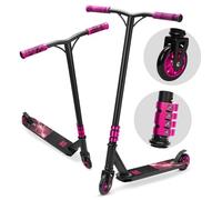 BOLDCUBE Deluxe Stunt Scooter for Kids Ages 8+, Beginner Trick Scooter, Silent Flex Brake, 4 Bolt Clamp, Nylon Core PU Wheels