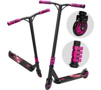 BOLDCUBE Deluxe Stunt Scooter Pink Storm for Boys and Girls Ages 8-12 Years | Anodized Finish | ABEC 9 | 4 Bolt Clamp | Marbled Grips | 7+ yrs