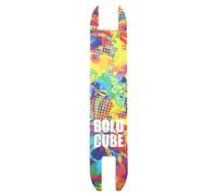 BOLDCUBE Grip Tape Stunt Scooter & 2 Wheel Scooter - Self Adhesive Bubble Free Water Resistant Sandpaper - Replacement Grip Fits Most 2 Wheel Scooters (Yellow Graphic)