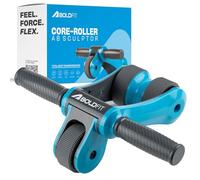 Boldfit Abs Roller for Men & Women Premium Ab Wheel Roller Stomach Abs Roller for Home Workout, Gym Ab Roller for Men Abs Workout Equipment for Abdominal Ab Roller Home Exercise Equipment - Blue