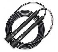Boldfit Polyvinyl Chloride Skipping Jumping Rope with Adjustable Height Speed - Black