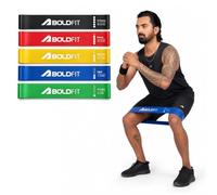 Boldfit Resistance Bands Mini Loop Hip Band Toning Exercise Band for Gym Booty Belt Latex Band Thera Band Theraband for Fitness, Multicolor