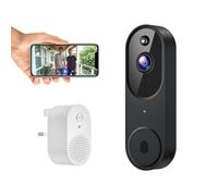 BoldHero 1080p Smart Video Doorbell Camera Wireless, AI Human Detection and Instant Alerts, 2-Way Talk, Night Vision, Cloud Storage, 2.4G Wi-Fi, Battery Powered