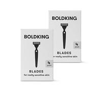 BOLDKING RAZOR BLADES DUOPACK (8 blades) for really sensitive skin | refill blades | replacement blades men | for beard, head, shoulders, back, armpits, legs, intimate shaving | wet razor