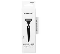 BOLDKING RAZOR FOR MEN | blade for really sensitive skin | flexible with 3-layer razor blades | safety for beard, head, shoulders, back, intimate shaving | wet razor with suction cup holder