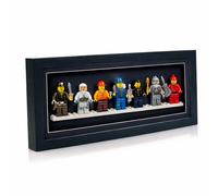 Boldon Framing 14x6" Shadow Box Frame, Black Solid Wood Deep 3D Frame With Black Mount, Clear Acrylic Front 2cm Deep Frame For Crafts 3D Deep Objects, Medals, Flowers, Memorabilia