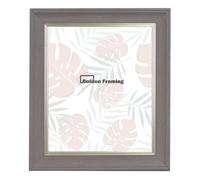Boldon Framing Cornwall Range Vintage Antique Style Distressed Picture Frames For Wall Art & Picture Display, Charcoal Grey, 12x10"