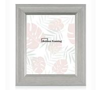 Boldon Framing Cornwall Range Vintage Antique Style Distressed Picture Frames For Wall Art & Picture Display, Dove Grey, 40x40cm