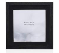 Boldon Framing - Matt Black, Square Thin Photo Frame in Solid Wood with Black Wall Mount, 60x60cm- Pic Size 50x50cm