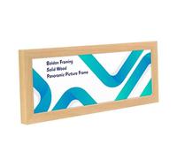 Boldon Framing - Oak 12x5 Solid Wood Thin Panoramic Sizes Picture Frames Photo Frames Modern Poster Frame