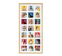 Boldon Framing Photo Frames Multiple Pictures Oak Collage Photo Frame for 21 4x4 photos -Large Multi Picture Frames for Wall Hanging - Neatly Display Lots of Photos In One Picture Frame