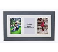 Boldon Framing REAL WOOD Square Multi Aperture Photo Picture Frame Instagram Wide Collage