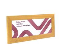 Boldon - Oak 36x12" Solid Wood Panoramic Sizes Picture Frames Photo Frames Modern Poster Frame