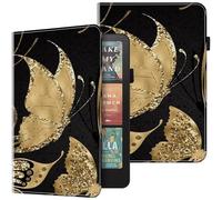BOLELAW Case for 7" Kindle Paperwhite 12th Gen 2024 & Kindle Colorsoft Signature Edition 2024 PU Leather Flip Folio Wallet Card Slots Tablet Case, Kingdee