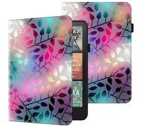 BOLELAW Case for 7" Kindle Paperwhite 12th Gen 2024 & Kindle Colorsoft Signature Edition 2024 PU Leather Flip Folio Wallet Card Slots Tablet Case, Maple Leaf