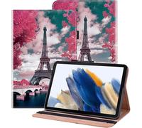 BOLELAW Case for Honor Pad X8a 11 inch 2024 Leather Folio Flip Cover [Card Slot] [Stand Function] for Honor Pad X8a Tablet Case, Eiffel Tower
