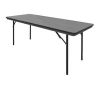 Bolero ABS Rectangular Folding Table Grey 6ft (Single) - GC596