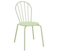 Bolero Adeline Side Chair Light Green UV Resistant Indoor Outdoor Use - Set of 4